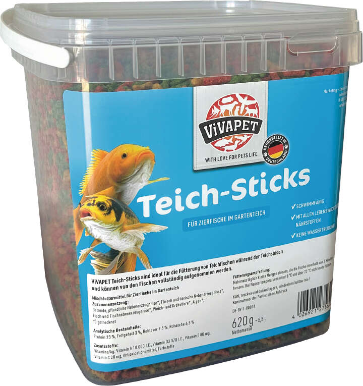 ViVAPET Fischfutter Teichsticks